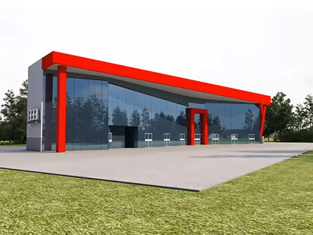 clear span metal building