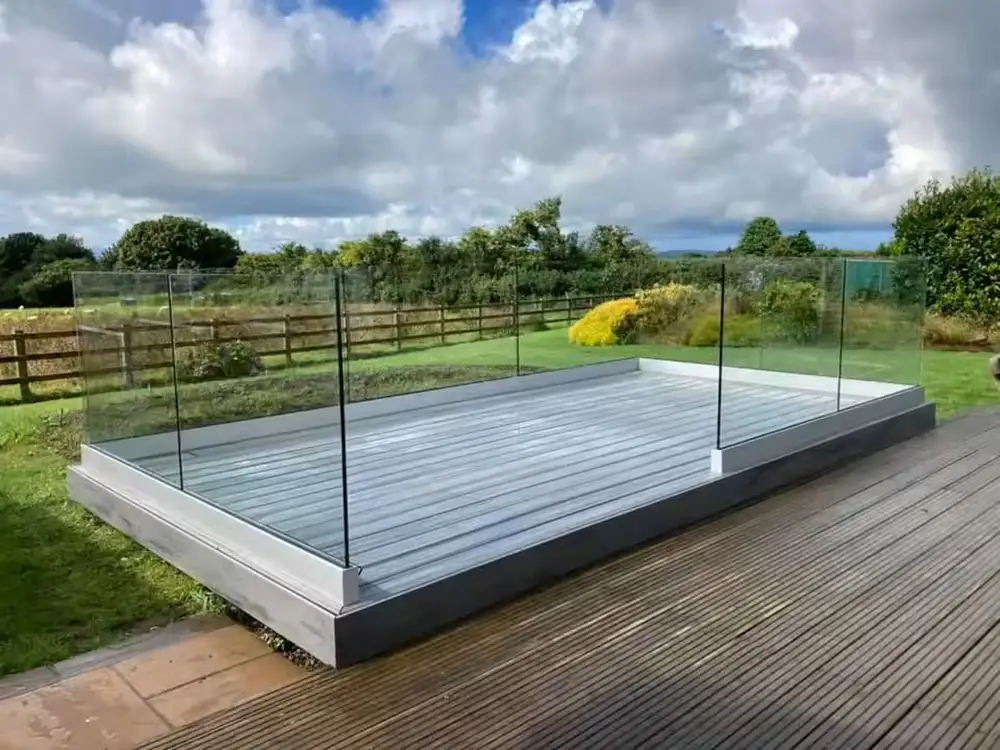 Deck Balustrade Glass Railing