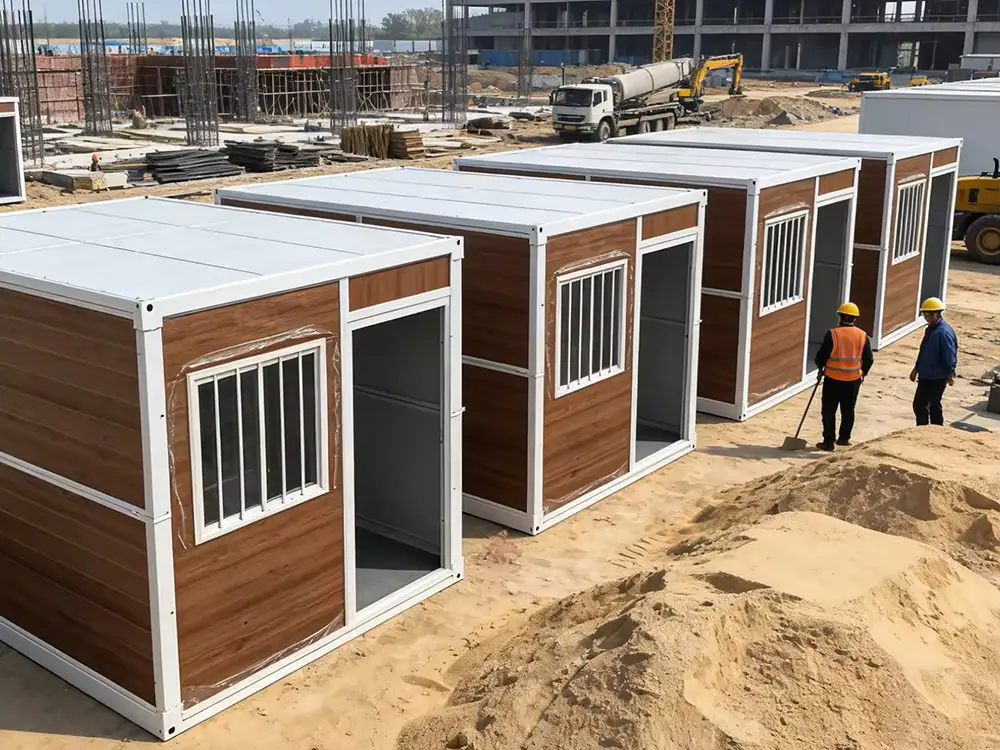 Portable Flat Pack Container House Setup