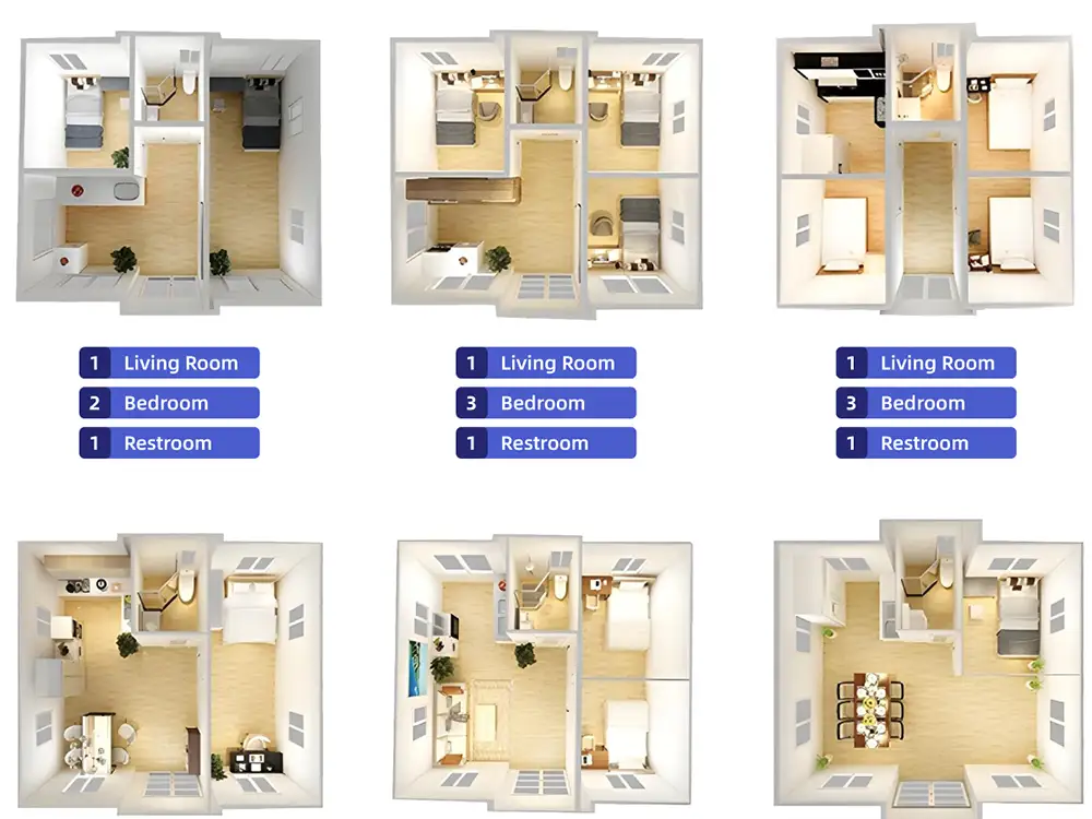 Space Saving Folding Prefabricated Home