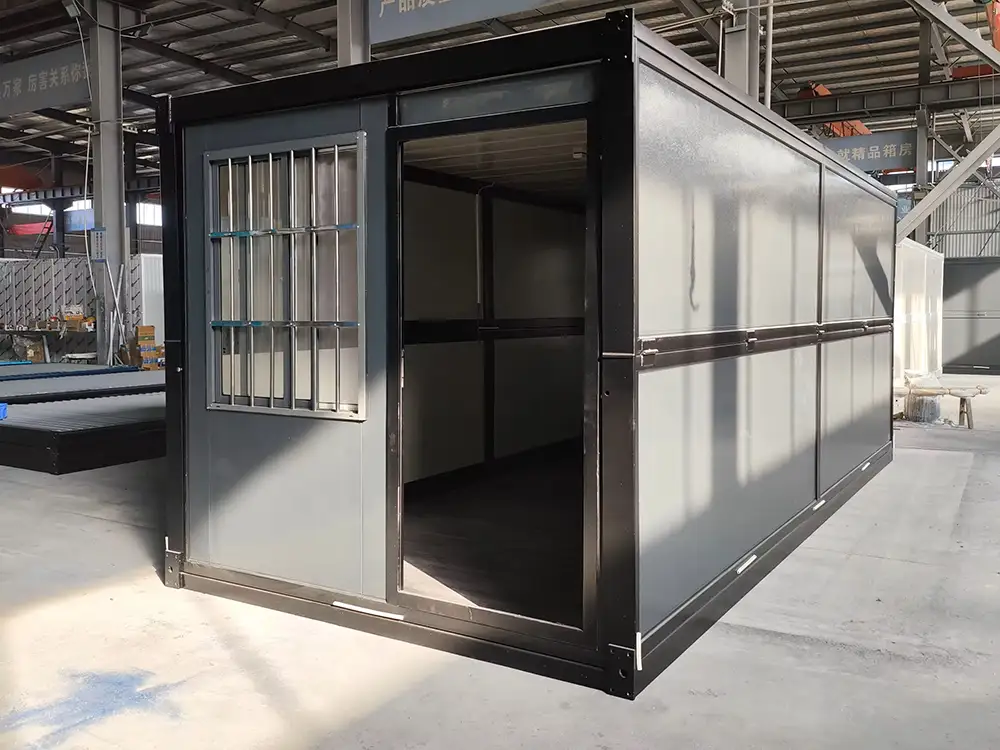 Foldable Container House Compact Storage Condition