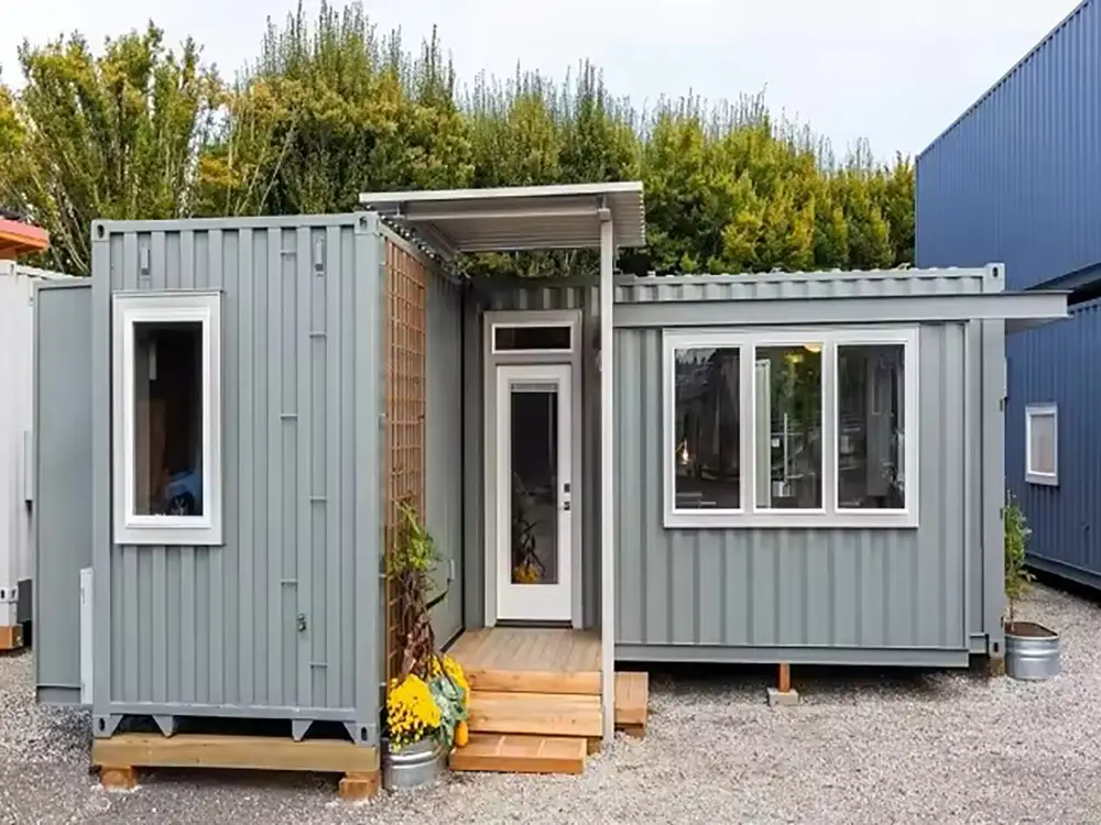 Prefab Cabin Outdoor Placement In Natural Environment