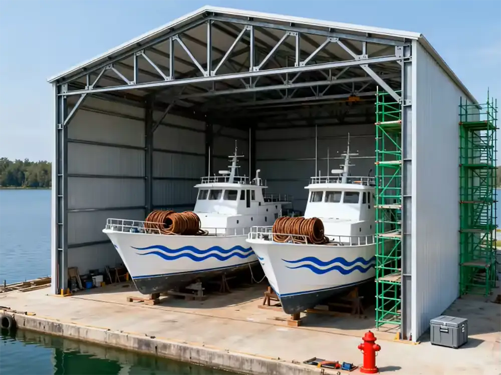 Extra Tall Boat Storage Steel Structure Building