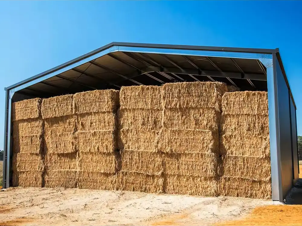 Prefabricated Hay Storage Steel Structure
