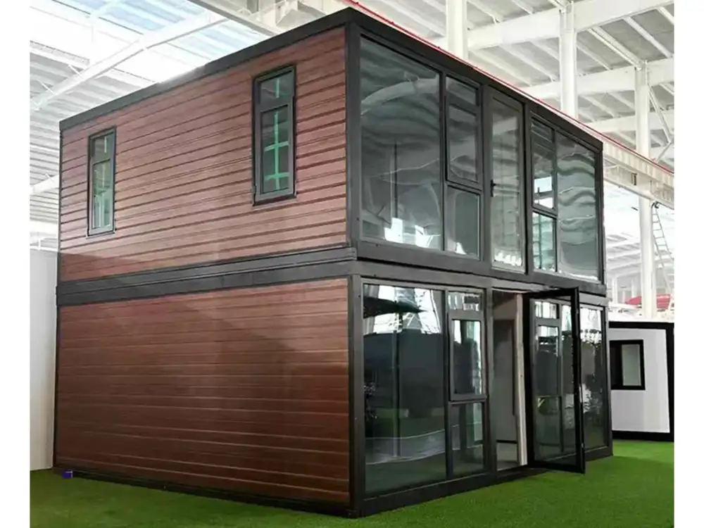 Two Storey Flat Roof House